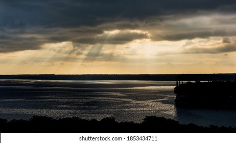 Sunset From The Cliffof Lifou Island