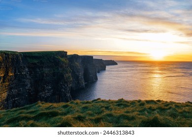 Sunset at the Cliffs of Moher