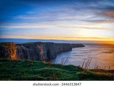Sunset at the Cliffs of Moher