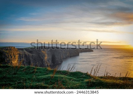Sunset at the Cliffs of Moher