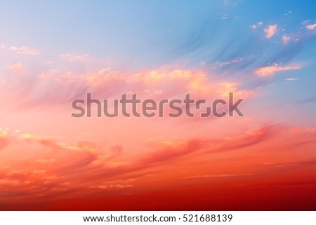 sunset cloud