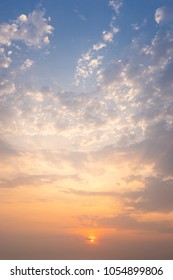 Sunset cloud vertical view - Shutterstock ID 1054899806