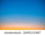 Sunset in a cloudless sky