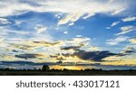 Sunset with clouds