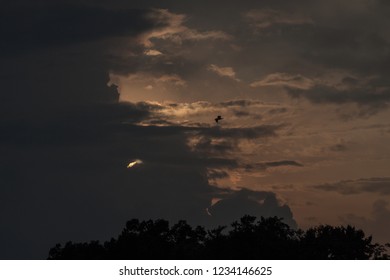 sunset with clouds