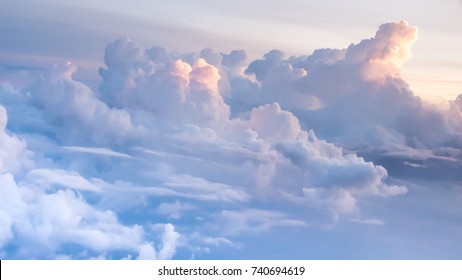 The Sunset And Clouds