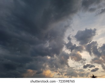 sunset clouds dark


