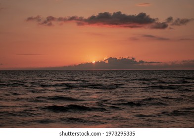 Sunset With Clouds In Mindoro Vigan City