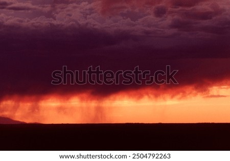 sunset in the clouds strom