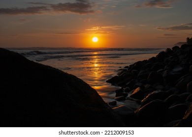 Sunset In Costa Dorado Beach El Cuco El Salvador