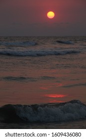 Sunset At Cox's Bazaar In Bangladesh