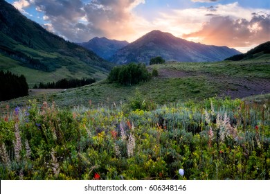 Sunset In Crested Butte Colorado