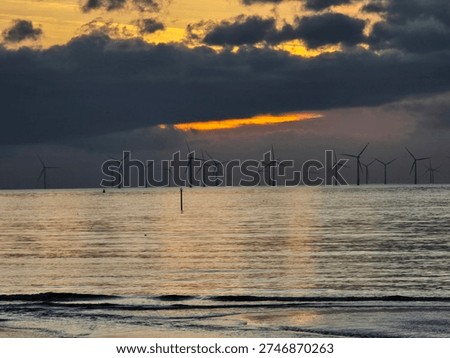 Sunset at the crosby beach