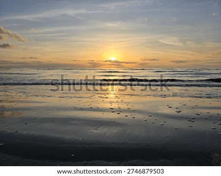 Sunset at the crosby beach