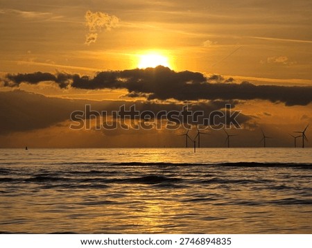 Sunset at the crosby beach