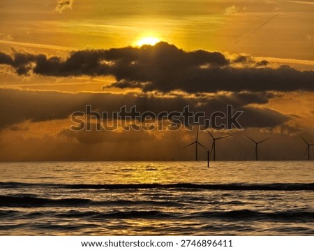 Sunset at the crosby beach