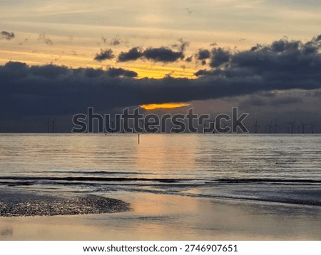 Sunset at the crosby beach