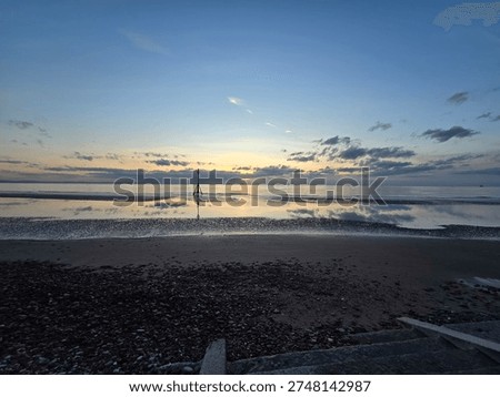 Sunset at the crosby beach