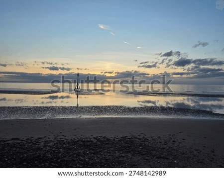 Sunset at the crosby beach