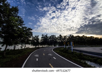 sunset cycling 