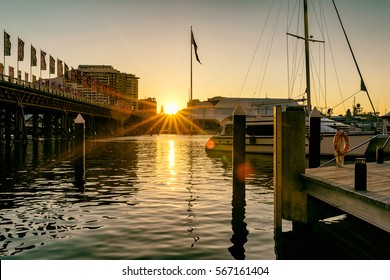 Sunset At The Darling Harbour