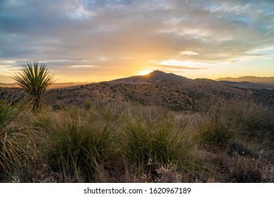 Sunset In The Davis Mountains In Far West Texas