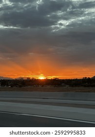 A Sunset in the Desert