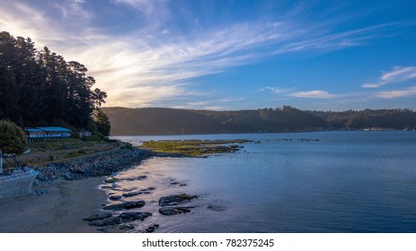 Sunset At Dichato Beach, Chile