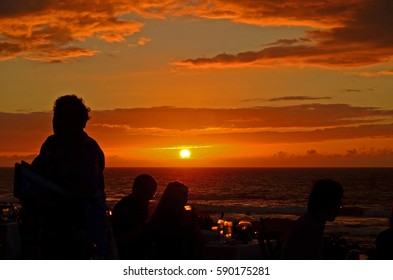 Sunset Dinner At Waikoloa Village, Big Island, Hawaii