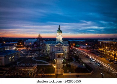 Sunset At Downtown In Athens Georgia, US