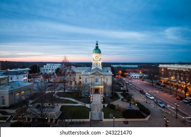 Sunset At Downtown In Athens Georgia, US