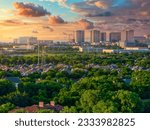 Sunset of downtown Frisco in the background. 