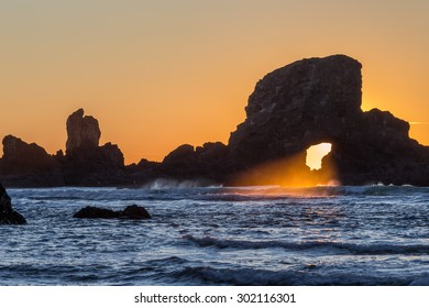 Sunset At Ecola State Park 