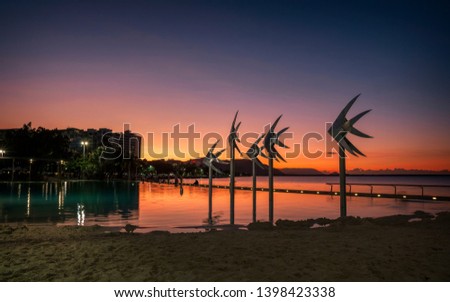 Sunset at the Esplanade in Cairns