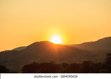 The sunset in the evening before entering the night - Shutterstock ID 1894590418