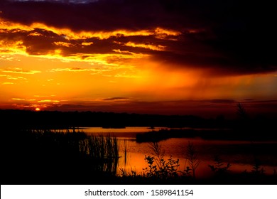 Sunset, Evening, Colleton County, South Carolina, Along US Route 17