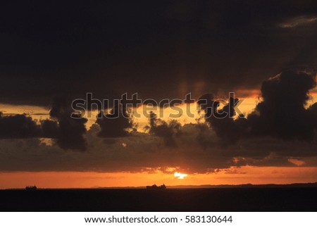 Sunset at Farol da barra, Brazilian Lighthouse 