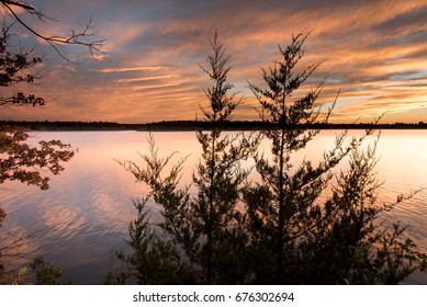 Sunset At Fellows Lake, Springfield, Missouri