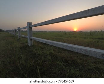 Sunset at the field
