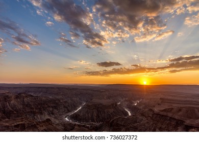 Sunset At Fish River Canyon