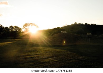 Sunset In Fort Abraham Lincoln State Park, Mandan, North Dakota.