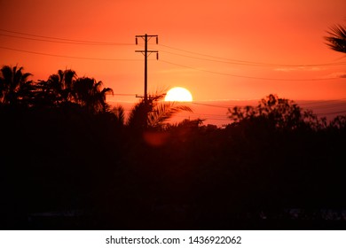 Sunset In Fullerton, CA USA