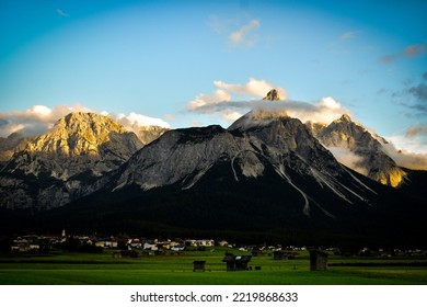 Sunset In The German Alps