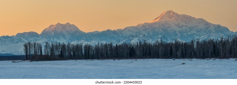 Sunset Glow On Denali, Talkeetna, Alaska