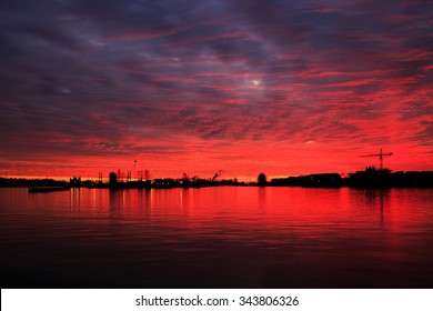 Blood red sky