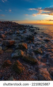 Sunset In Glyfada Beach Athens