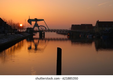 Sunset at the Grasshopper bridge in February  so lovely - Shutterstock ID 621885350