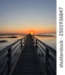 Sunset at Grays Beach on Cape Cod, Massachusetts