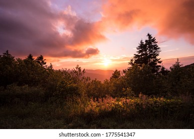Sunset at Great Smoky Mountains National Park 