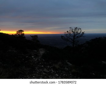 Sunset At Guadalupe Peak In Texas